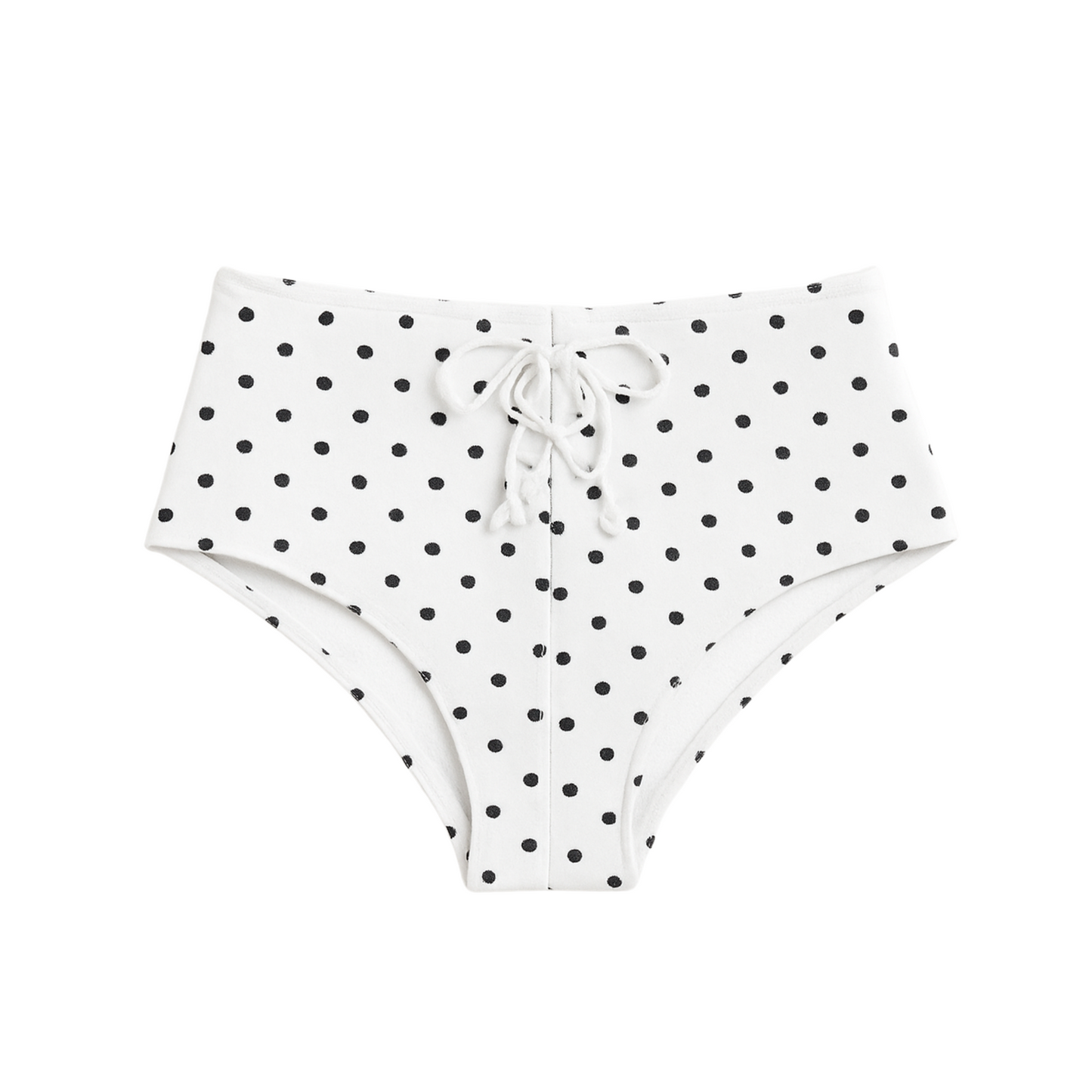 White Shorty Polka Dot