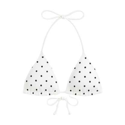 White Polka Dot Top