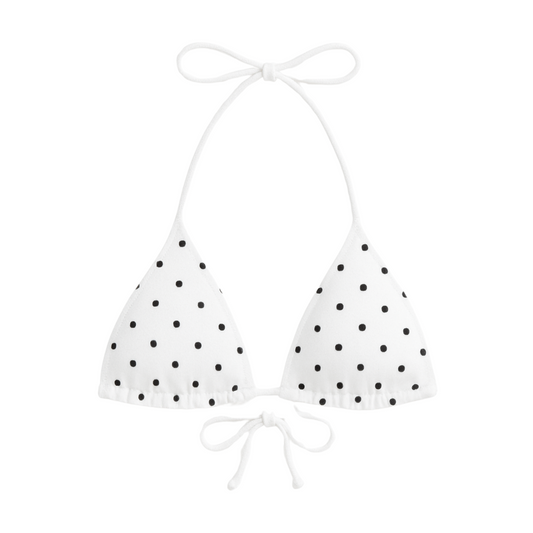 White Polka Dot Top